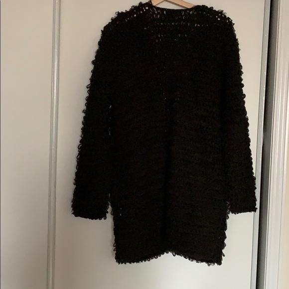 NWT Forever 21 Black Sweater Jacket CARDIGAN S/M - Picture 4 of 6